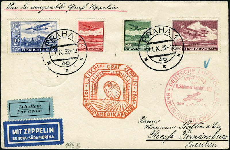 Lot 3155 - western europe TCHECOSLOVAQUIE, POSTE AERIENNE - Francois Feldman F.C.N.P François FELDMAN sale #128 Lot 3155 - western europe TCHECOSLOVAQUIE, POSTE AERIENNE - Francois Feldman F.C.N.P François FELDMAN sale #128