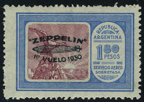 Lot 3208 - REST OF THE WORLD, ZEPPELIN COVERS AND MORE ARGENTINE, POSTE AERIENNE -  Francois Feldman F.C.N.P François FELDMAN sale #128