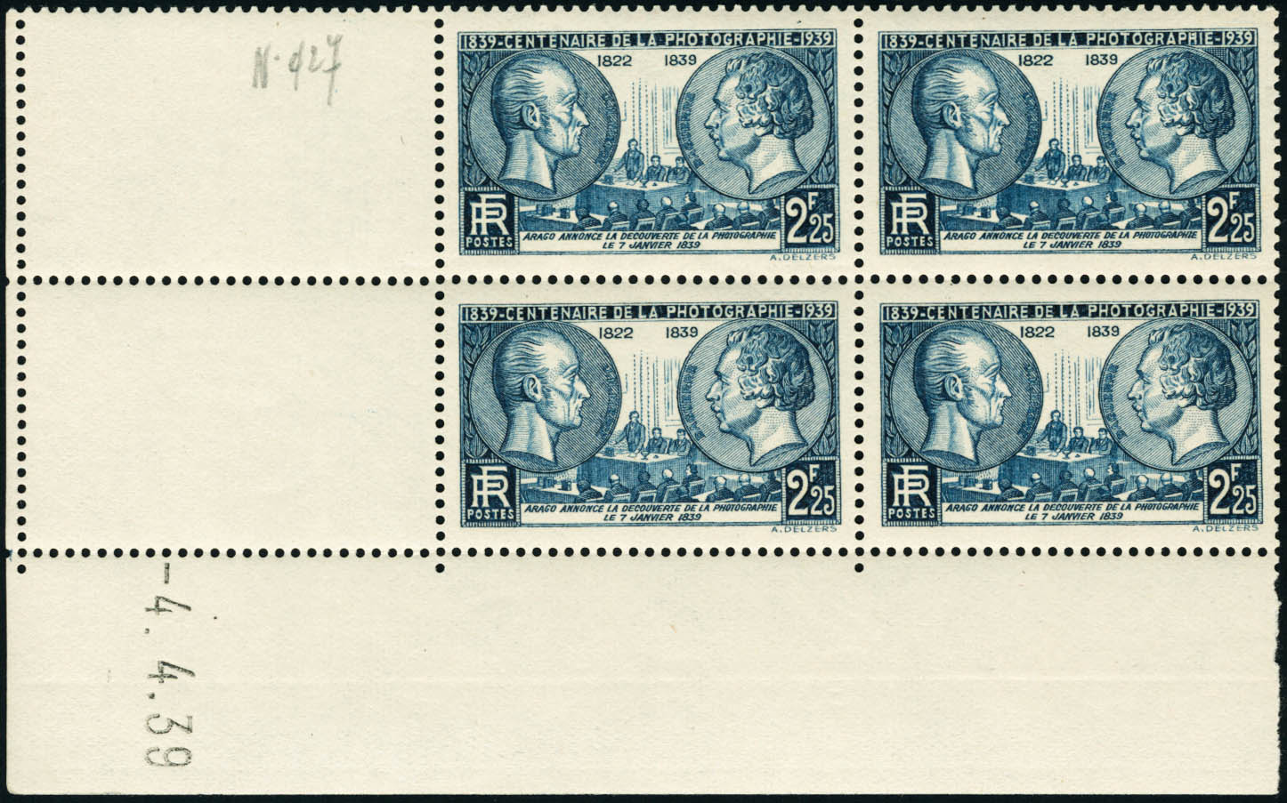 Lot 559 - France a partir de 1900 -  Francois Feldman F.C.N.P François FELDMAN sale #128