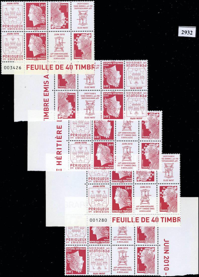 Lot 862 - France a partir de 1900 -  Francois Feldman F.C.N.P François FELDMAN sale #128