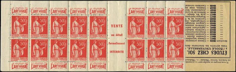 Lot 999 - France carnets - Francois Feldman F.C.N.P François FELDMAN sale #128 Lot 999 - France carnets - Francois Feldman F.C.N.P François FELDMAN sale #128